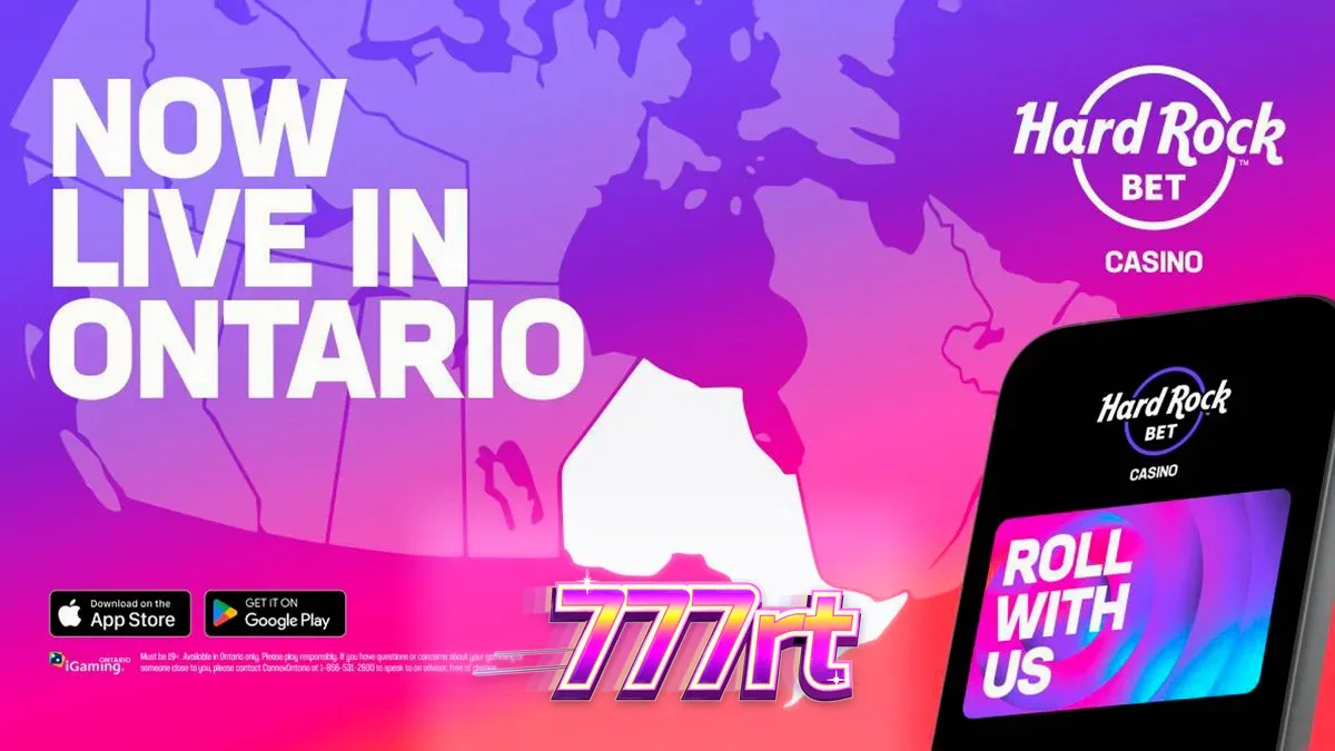 Tampilan antarmuka platform Hard Rock Bet di perangkat mobile